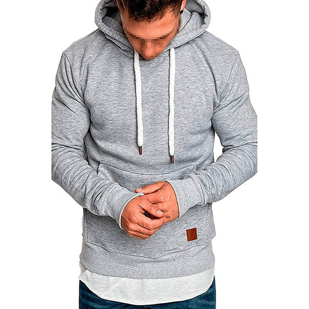 Men/'s Winter Hoodies Slim Fit Hooded Sweatshirt Outwear Sweater Warm Coat Jacket